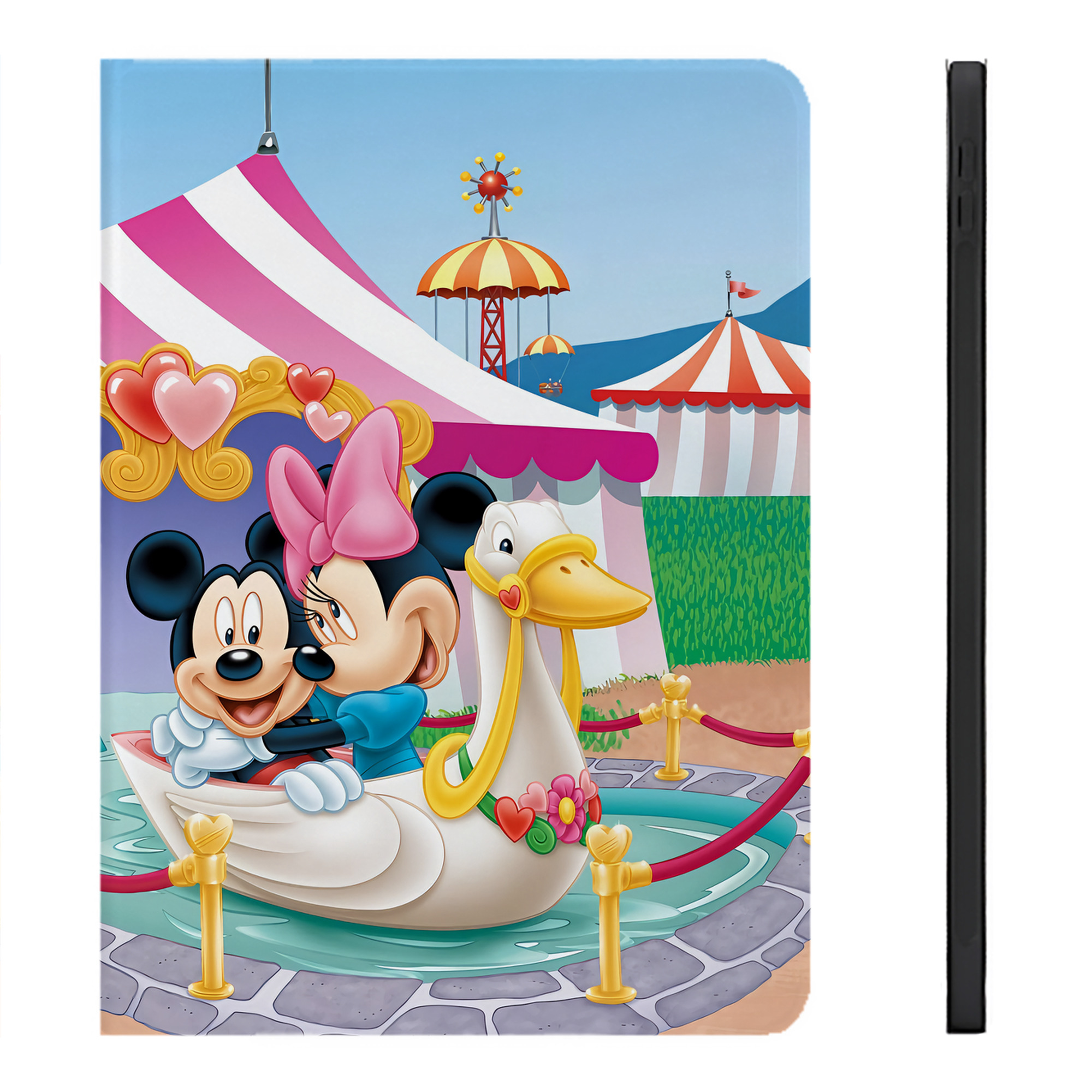 （画像用） ミッキーマウス Mickey Mouse IPadケース ペンホルダー付き ブックスタイルデザイン
